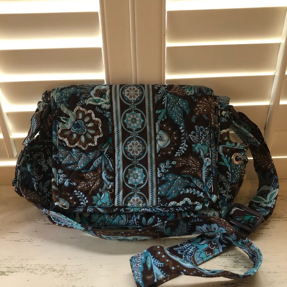 Vera Bradley messenger bag, Java Blue - Picture 9 of 10